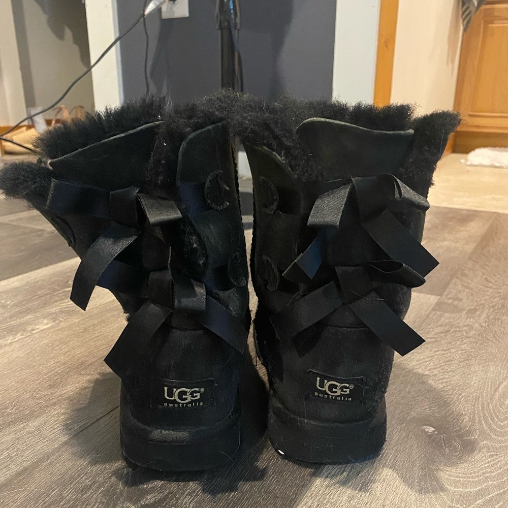 Black Bow Ugg boots